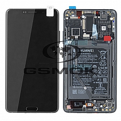 WYŚWIETLACZ LCD DO HUAWEI MATE 10 Z RAMKĄ I BATERIĄ CZARNY 02351QAH ORYGINAŁ SERVICE PACK
