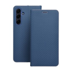 ETUI FLIP CASE LUNA BOOK CARBON SAMSUNG A17 NIEBIESKA