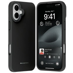 ETUI MERCURY SILICONE IPHONE 16 PLUS CZARNY ETUI MERCURY SILICONE IPHONE 16 PLUS CZARNY