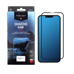 IPHONE 13 / 13 PRO - MYSCREEN DIAMOND GLASS SZKŁO HARTOWANE FULL GLUE CZARNE