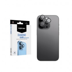 IPHONE 16 PRO / 16 PRO MAX - MYSCREEN DIAMOND GLASS SZKŁO HARTOWANE CAMERA LENS COVER CZARNE