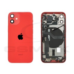 KLAPKA BATERII / OBUDOWA APPLE IPHONE 12 MINI CZERWONA PULLED GRADE B