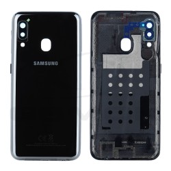 KLAPKA BATERII / OBUDOWA SAMSUNG A202 GALAXY A20E CZARNA GH82-20125A ORYGINAŁ SERVICE PACK