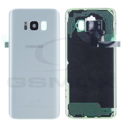 KLAPKA BATERII / OBUDOWA SAMSUNG G950 GALAXY S8 SREBRNA Z SZYBKĄ KAMERY GH82-13962B ORYGINAŁ SERVICE PACK
