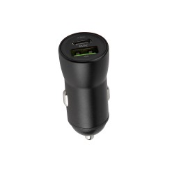 ŁADOWARKA SAMOCHODOWA MAXLIFE MXCC-04 20W PD3.0 + QC3.0 USB-C+USB CZARNA
