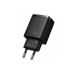 ŁADOWARKA SIECIOWA BASEUS USB + USB-C 20W QC 3.0 CCXJ-B01 CZARNA ŁADOWARKA SIECIOWA BASEUS USB + USB-C 20W QC 3.0 CCXJ-B01 CZARNA