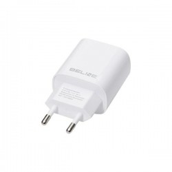 ŁADOWARKA SIECIOWA BELINE U58 USB-C + LIGHTNING 20W PD 3.0 BIAŁA