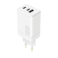 ŁADOWARKA SIECIOWA MAXLIFE MXTC-08-65ACC PD 65W USB + 2XUSB-C BIAŁA ŁADOWARKA SIECIOWA MAXLIFE MXTC-08-65ACC PD 65W USB + 2XUSB-C BIAŁA