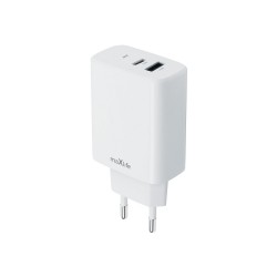 ŁADOWARKA SIECIOWA MAXLIFE USB + USB-C MXTC-10-20AC 20W BIAŁA ŁADOWARKA SIECIOWA MAXLIFE USB + USB-C MXTC-10-20AC 20W BIAŁA