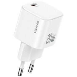 ŁADOWARKA SIECIOWA USAMS JO SERIES CC260 USB-C + KABEL USB-C/USB-C 20W 1M BIAŁY ŁADOWARKA SIECIOWA USAMS JO SERIES CC260 USB-C + KABEL USB-C/USB-C 20W 1M BIAŁY