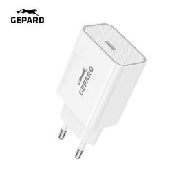 ŁADOWARKA SIECIOWA USB-C GEPARD 20W BIAŁA ŁADOWARKA SIECIOWA USB-C GEPARD 20W BIAŁA
