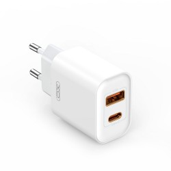 ŁADOWARKA SIECIOWA XO CE12 USB USB-C 20W 3A QC 3.0 PD 3.0 BIAŁA ŁADOWARKA SIECIOWA XO CE12 USB USB-C 20W 3A QC 3.0 PD 3.0 BIAŁA