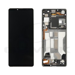 OUTLET WYŚWIETLACZ LCD DO SONY XPERIA 10 V BIAŁY A5061091A ORYGINAŁ SERVICE PACK