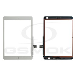 PANEL DOTYKOWY IPAD 7 GENERACJI (A2197, A2198, A2200) / 8 GENERACJI (A2270, A2428, A2429) 10.2 CALI BIAŁY Z TAŚMĄ KLEJĄCĄ I PRZYCISKIEM HOME 