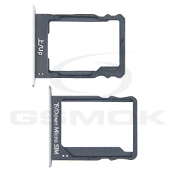 SZUFLADKA KARTY NANO SIM + MICRO SIM + SD HUAWEI P8 LITE CZARNA KOMPLET
