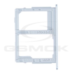 SZUFLADKA KARTY SIM I SD SAMSUNG J530 J5 2017 J730 J7 2017 SREBRNA GH64-06280B [ORYGINAŁ]