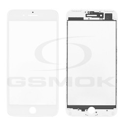 SZYBKA IPHONE 7 PLUS BIAŁA Z RAMKĄ I KLEJEM OCA