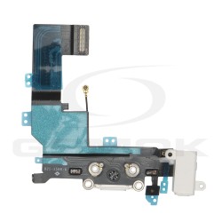 TAŚMA FLEX IPHONE 5S ZE ZŁĄCZEM ŁADOWANIA BIAŁA