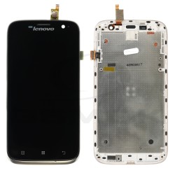 WYŚWIETLACZ LCD DO LENOVO A859 BIAŁY Z RAMKĄ 5D69A467PK ORYGINAŁ SERIVCE PACK