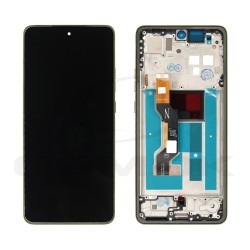 WYŚWIETLACZ LCD DO MOTOROLA MOTO G86 5G Z RAMKĄ ZŁOTY 5D68C30476 ORYGINAŁ SERVICE PACK