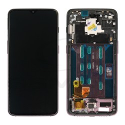 WYŚWIETLACZ LCD DO ONEPLUS 6T FIOLETOWY  Z RAMKĄ 2011100042 ORYGINAŁ SERWIS PACK