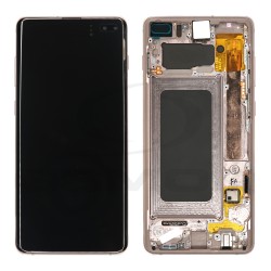 WYŚWIETLACZ LCD DO SAMSUNG G975 GALAXY S10 PLUS BIAŁY CERAMIC Z RAMKĄ GH82-18849J GH82-18834J GH82-18853J ORYGINAŁ SERVICE PACK