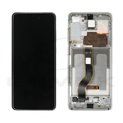 WYŚWIETLACZ LCD DO SAMSUNG G985 G986 GALAXY S20 PLUS BIAŁY Z RAMKĄ BEZ KAMERY GH82-31441B GH82-31442B ORYGINAŁ SERVICE PACK