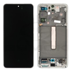 WYŚWIETLACZ LCD DO SAMSUNG G990 GALAXY S21 FE BIAŁY Z RAMKĄ GH82-26414B GH82-26420B GH82-26590B ORYGINAŁ SERVICE PACK