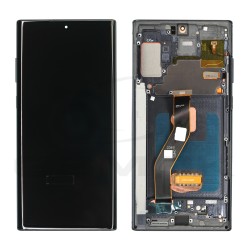 WYŚWIETLACZ LCD + PANEL DOTYKOWY KOMPLET SAMSUNG N975 GALAXY NOTE 10 PLUS CZARNY Z RAMKĄ [OLED SOFT SMALL SIZE 6.67]