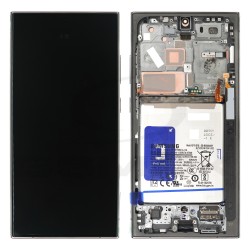 WYŚWIETLACZ LCD DO SAMSUNG S928 GALAXY S24 ULTRA TYTANOWY CZARNY/NIEBIESKI/ZIELONY/FIOLETOWY Z RAMKĄ I BATERIĄ GH82-33398B ORYGINAŁ SERVICE PACK