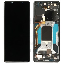 WYŚWIETLACZ LCD + PANEL DOTYKOWY KOMPLET SONY XPERIA 5 IV CZARNY A5050962A A5050962B ORYGINAŁ SERVICE PACK