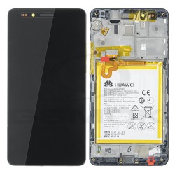 WYŚWIETLACZ LCD DO HUAWEI HONOR 5X KIW-L21 Z RAMKĄ I BATERIĄ SZARY 02350PVL ORYGINAŁ SERVICE PACK