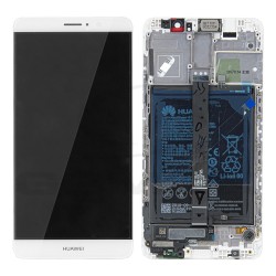 WYŚWIETLACZ LCD DO HUAWEI MATE 9 Z RAMKĄ I BATERIĄ SREBRNY 02351BAS ORYGINAŁ SERVICE PACK