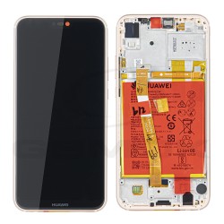 WYŚWIETLACZ LCD DO HUAWEI P20 LITE Z RAMKĄ I BATERIĄ RÓŻ 02351VUW 02351XUB ORYGINAŁ SERVICE PACK