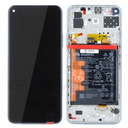 WYŚWIETLACZ LCD DO HUAWEI P40 LITE 5G Z RAMKĄ I BATERIĄ SREBRNY 02353SUQ ORYGINAŁ SERVICE PACK WYŚWIETLACZ LCD DO HUAWEI P40 LITE 5G Z RAMKĄ I BATERIĄ SREBRNY 02353SUQ ORYGINAŁ SERVICE PACK