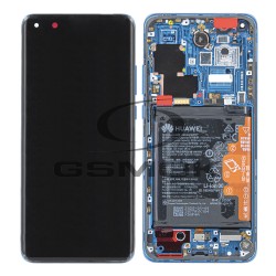 WYŚWIETLACZ LCD DO HUAWEI P40 PRO Z RAMKĄ I BATERIĄ NIEBIESKI 02353PJJ ORYGINAŁ SERVICE PACK