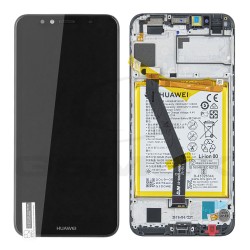 WYŚWIETLACZ LCD DO HUAWEI Y6 2018 Z RAMKĄ I BATERIĄ CZARNY 02351WLJ ORYGINAŁ SERVICE PACK
