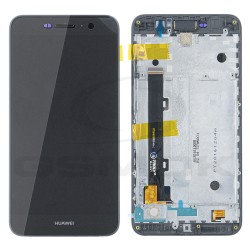 WYŚWIETLACZ LCD DO HUAWEI Y6 PRO Z RAMKĄ CZARNY 97070LEM ORYGINAŁ SERVICE PACK