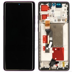 WYŚWIETLACZ LCD DO MOTOROLA EDGE 60 PRO FIOLETOWY Z RAMKĄ 5D68C30047 ORYGINAŁ SERVICE PACK