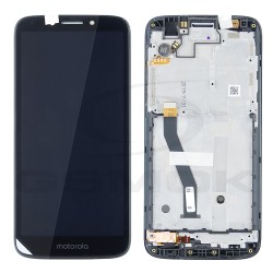 WYŚWIETLACZ LCD DO MOTOROLA MOTO E5 PLAY XT1920 Z RAMKĄ CZARNY 5D68C11036 ORYGINAŁ SERVICE PACK