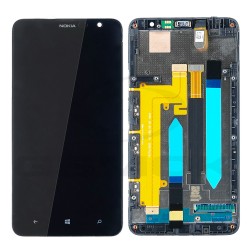 WYŚWIETLACZ LCD DO NOKIA LUMIA 1320 Z RAMKĄ CZARNY 8003288 [ORYGINAŁ]