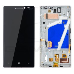 WYŚWIETLACZ LCD DO NOKIA LUMIA 930 Z RAMKĄ SREBRNY 00812K8 [ORYGINAŁ]