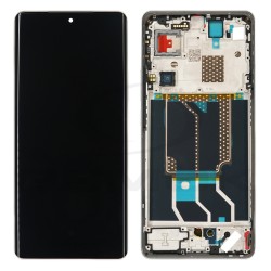 WYŚWIETLACZ LCD DO REALME GT 6T 621029000191 SREBRNY Z RAMKĄ ORYGINAŁ SERVICE PACK