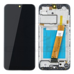 WYŚWIETLACZ LCD DO SAMSUNG A015F GALAXY A01 CZARNY Z RAMKĄ GH81-18209A ORYGINAŁ SERVICE PACK