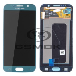 WYŚWIETLACZ LCD DO SAMSUNG G920 GALAXY S6 NIEBIESKI GH97-17260D ORYGINAŁ SERVICE PACK