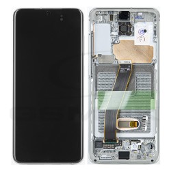 WYŚWIETLACZ LCD DO SAMSUNG G980 GALAXY S20 BIAŁY Z RAMKĄ GH82-22123B GH82-22131B GH82-31432B GH82-31434B GH82-22586B ORYGINAŁ SERVICE PACK
