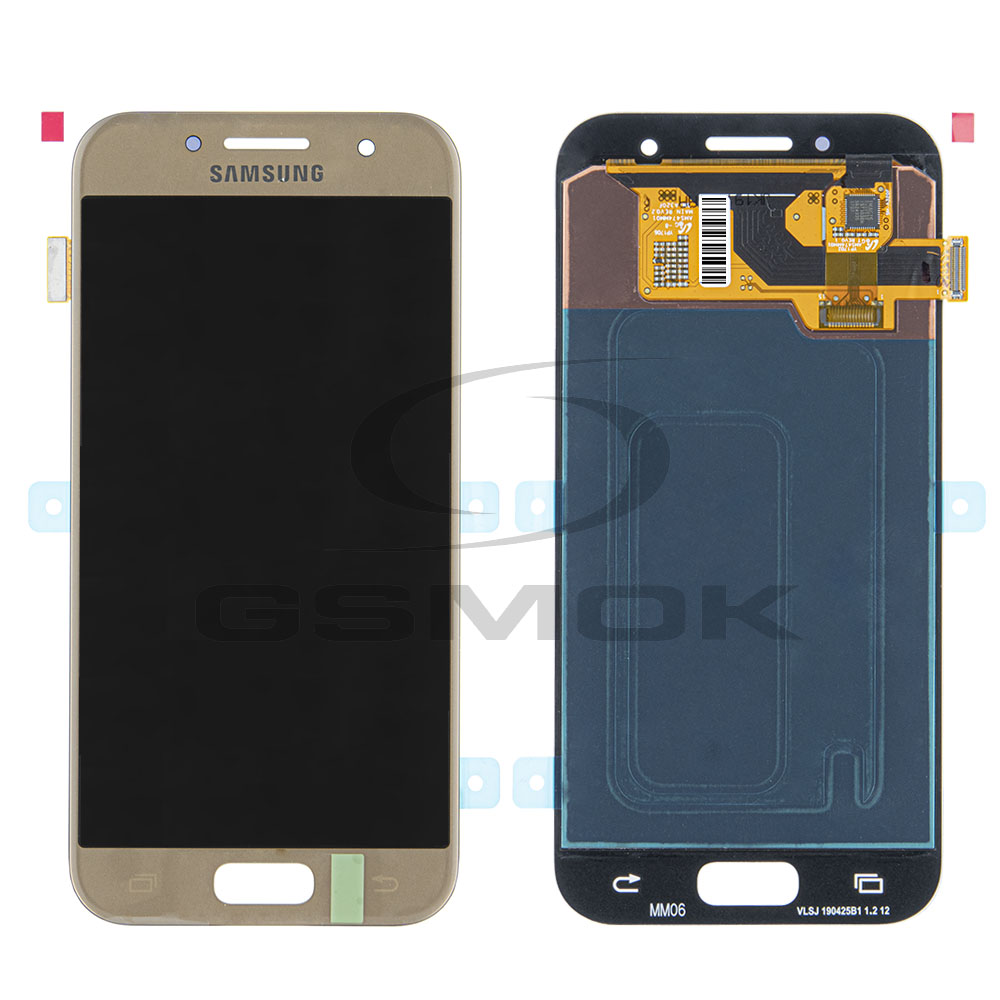 WYŚWIETLACZ LCD DO SAMSUNG A320 GALAXY A3 2017 ZŁOTY GH97-19732B, GH97-19753B ORYGINAŁ SERVICE PACK