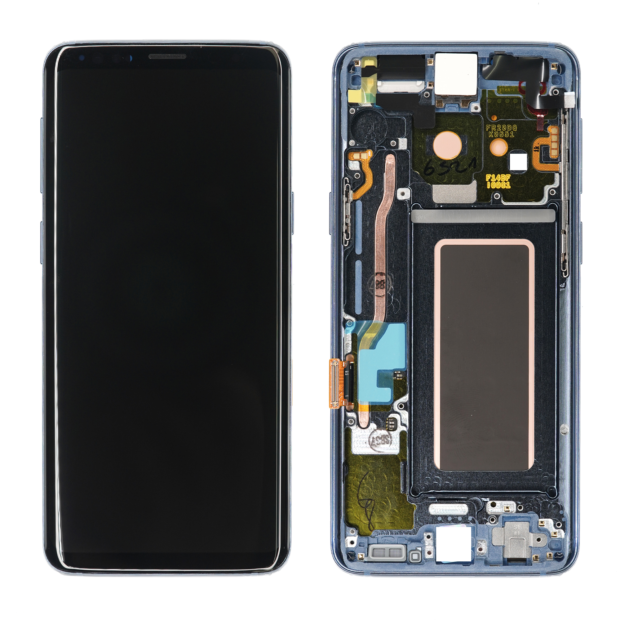 WYŚWIETLACZ LCD DO SAMSUNG G960 GALAXY S9 NIEBIESKI Z RAMKĄ GH97-21696D GH97-21724D GH97-21697D ORYGINAŁ SERVICE PACK