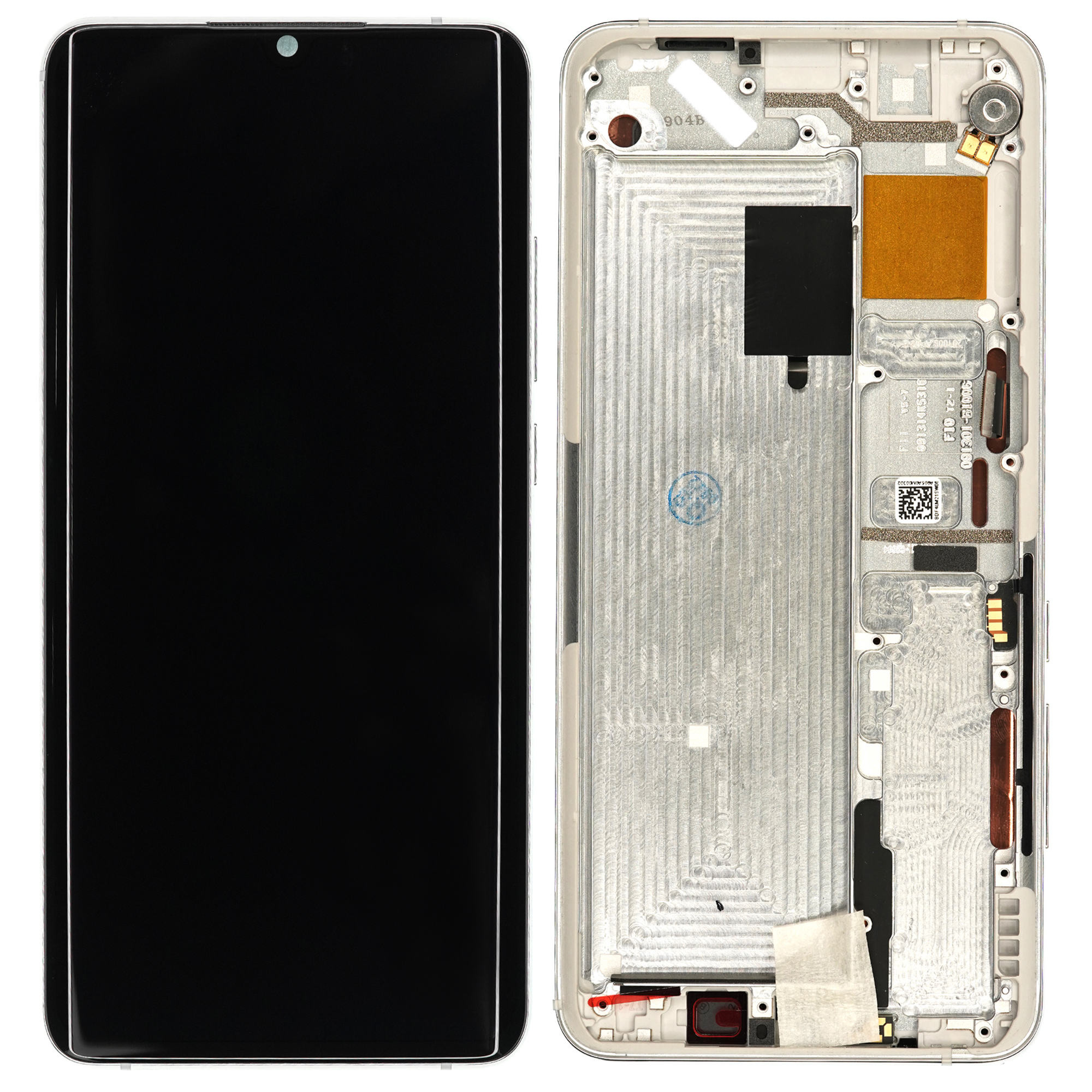 WYŚWIETLACZ LCD DO XIAOMI MI NOTE 10 LITE Z RAMKĄ BIAŁY 5600030F4L00 ORYGINAŁ SERVICE PACK