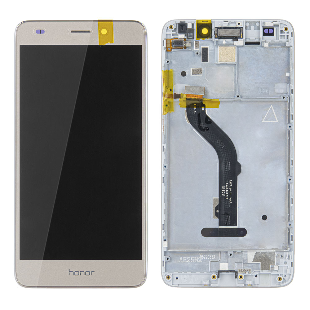 WYŚWIETLACZ LCD DO HUAWEI HONOR 7 LITE NEM-L51 Z RAMKĄ ZŁOTY 02350TKC 02350TSY ORYGINAŁ SERVICE PACK